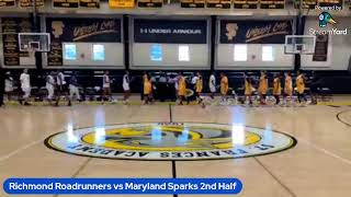 Richmond Roadrunners vs Maryland Sparks 2nd Half [upl. by Luedtke968]