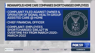 Docs Indianapolis home care companies shortchanged employees in overtime pay [upl. by Atiloj683]