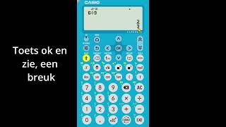 casio fx82 nl als je decimalen krijgt in plaats van breuken [upl. by Janiuszck]