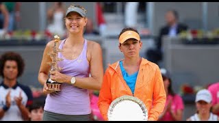 Sharapova vs Halep ● 2014 Madrid Final Highlights [upl. by Sikes]