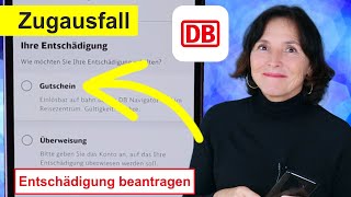 DB Navigator Zugausfall  in der App die Entschädigung beantragen SmartphoneKurse für Senioren [upl. by Einnalem]