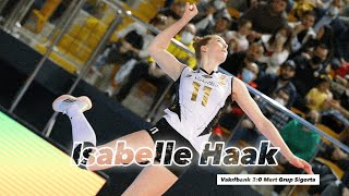 Isabelle Haak  Super Power  Vakıfbank vs Mert Grup Sigorta │ Turkish Volleyball League 202122 [upl. by Hamforrd338]