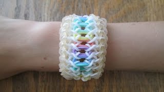 Rainbow Loom Lacelet Bracelet Original Design [upl. by Ayatnwahs870]