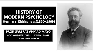 Introduction to Modern Psychology Hermann Ebbinghaus [upl. by Creight]