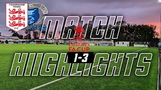 Highlights  Faversham Town 1 BroadbridgeHeath FC 3 FA Cup replay [upl. by Levison]