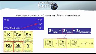 Isótopos instáveis 1 – Sistema Rb Sr Geologia Isotópica [upl. by Edualcnaej]