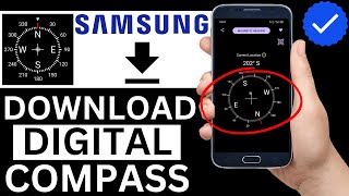 How To Download Digital Compass App On Samsung Phone Step By Step [upl. by Kcirdla]