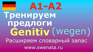 1 Предлоги родительного падежа Genitiv I В упражнениях I немецкийязык [upl. by Avaria]