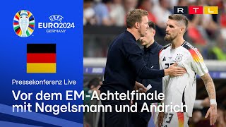 🔴LIVE PK des DFB vor dem EMAchtelfinale gegen Dänemark mit Nagelsmann und Andrich  RTL Sport [upl. by Berta794]