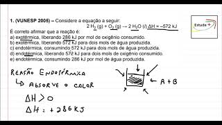 Analisando uma Reação Química  Termoquímica Reações Endotérmicas e Exotérmicas [upl. by Akahs693]