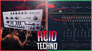 How To Acid Techno Drop From Scratch FL Studio Tutorial [upl. by Sackey]