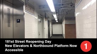 NYCT Subway  A Look At Reopened 181st Street Station [upl. by Clute]