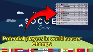 World Soccer Champs Best Potential Players [upl. by Anilak]