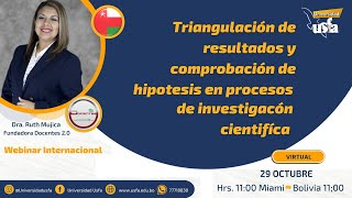 🔔 WEBINAR TRIANGULACIÓN DE RESULTADOS Y COMPROBACIÓN DE HIPÓTESIS  DOCENTES 20 [upl. by Shulins]