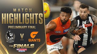 Collingwood v GWS Giants Highlights  Preliminary Final 2023  AFL [upl. by Wernick910]