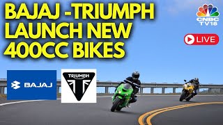 BajajTriumph New Launch LIVE Bajaj Auto And Triumph Motors Launch New 400cc Motorcycle  N18L [upl. by Crissie478]