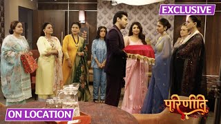 Parineetii  On Location  Sanju Aur Neeti Ke Sagai Ka Invitation Pari Ko Laga Jhatka [upl. by Godred]