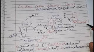 Glibenclamide IUPAC NameChemical structureHypoglycemic drugSulfonylureas derivativeGlyburide [upl. by Ameerahs]