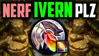 IVERN JUNGLE IS BUSTED PERMA SHIELD NEVER CD  Best BuildRunes  How to Play Ivern Season 14 [upl. by Armat]