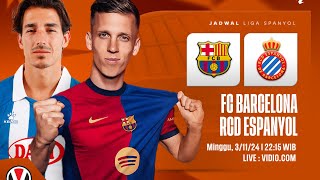 🔴Barcelona vs Espanyol⚪️ LaLiga🇪🇸  Matchday 12 ⚽️ Estadi Olimpic🏟 [upl. by Akkim]