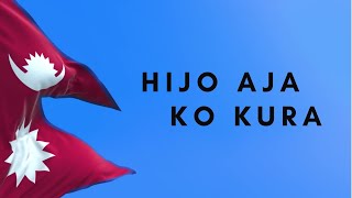 Andazification  Hijo Aja Ko Kura Official Lyric Video [upl. by Asseral762]