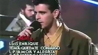 LUIS ENRIQUE quotTu No Le Amas Le Temesquot Version Original En Vivo quotSALSAquot Amor Y Alegria 1988 [upl. by Eenahpets]