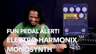 Fun Pedal  ElectroHarmonix Mono Synth Unboxing and Demo [upl. by Eurd]