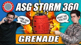 THIS GRENADE ACTUALLY SCARED ME  ASG Storm 360 Impact Grenade Review [upl. by Audi]