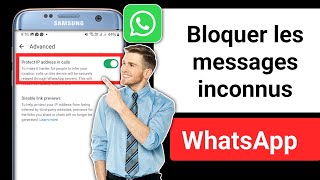 Comment bloquer les messages de numéros inconnus sur WhatsApp 2024 nouvelle mise à jour [upl. by Ttevy]