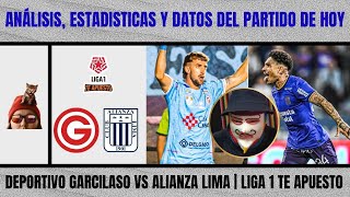 Comentamos estadísticas datos y análisis del Dep Garcilaso vs Alianza por la Liga 1 Te Apuesto [upl. by Sorel]