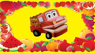 LAS FRUTAS PARA NIÑOS VIDEOS EDUCATIVOS BARNEY EL CAMIÓN [upl. by Dailey]