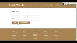 HTML CSS and JavaScript Project on School System [upl. by Lilla]