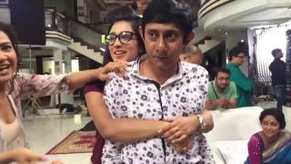 Abhimaan er shooting e subhashree ganguly [upl. by Leontyne]