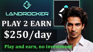 LandRocker best play to earn game on blockchain Review in Hindi [upl. by Puett]