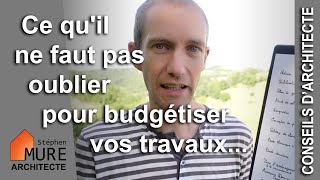 Les frais Annexes dun projet de travaux [upl. by Aivatnuhs]