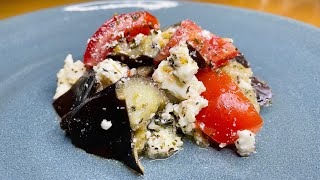 Salade Aubergine Tomate Feta 🍅 [upl. by Gould]