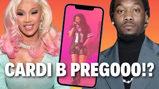 Woops Did Cardi B just Accidentally Announce Her Pregnancy Live on Stage [upl. by Yukio]