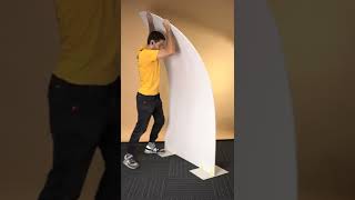 PVC Sail Backdrop  Setup amp Lean Prevention [upl. by Bluefarb]