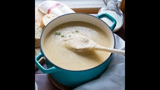 Creamy Roasted Cauliflower Soup with Thyme [upl. by Anaehr]