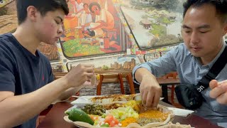 Asians Try Ethiopian Food for the first time in DC [upl. by Orestes540]