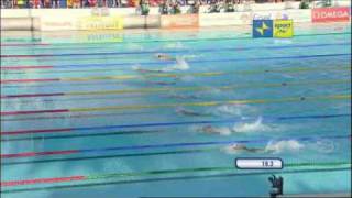 Paul Biedermann world record 200 free style Rome 2009 time 14200 [upl. by Nodnyl]