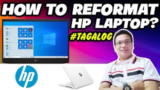 HOW TO REFORMAT HP LAPTOP  TAGALOG STEPBYSTEP [upl. by Erapsag]