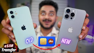 Jio eSIM Transfer Move Your eSIM to a New iPhone in Minutes  JIO eSim in New iPhone [upl. by Eetnahc]