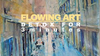 Flowing technique impressionist oil painting demo [upl. by Ivon]