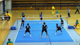 2011 Arafura Games Sepaktakraw  Sports Authority of Thailand v Terengganu Malaysia1of2 [upl. by Llerot]