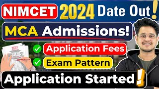 💥NIMCET 2024 Applications Started 🤩Top MCA Entrance Exam Dates Out mca nimcet mcaadmissions [upl. by Nylaroc509]