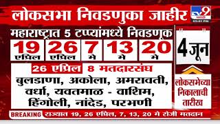 Lok Sabha Election 2024 Date Announced महाराष्ट्रात 5 टप्प्यांमध्ये निवडणूक4 जून लोकसभेच्या निकाल [upl. by Verlie]