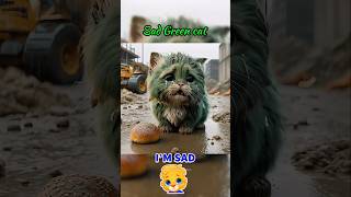 GESSY GREEN CAT 😾 ai short video ❤️ cat cute aiimages love aicat cutecat funny [upl. by Eanod686]