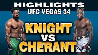 Brutal knockout  William Knight vs Fabio Cherant Highlights UFC [upl. by Zacharias]