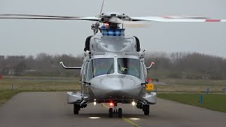 Leonardo AW189 Helicopter Startup amp Takeoff [upl. by Naarah]